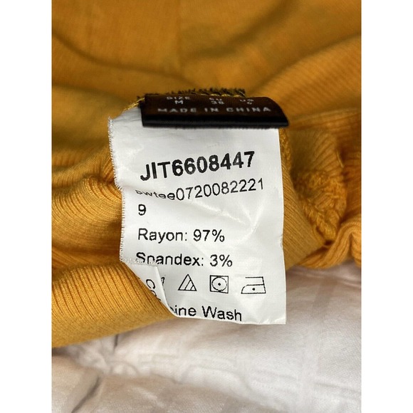 Shein Bright Orange Short Sleeved ribbed crop top. Size Medium - Picture 4 of 5